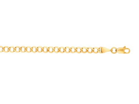 10K Gold 4.4mm Lite Comfort Curb Chain Online now