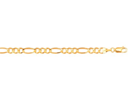 10K Gold 4.5mm Figaro Chain For Cheap