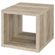 Frisco Square Engineered Wood Side End Table Distressed Pine Supply