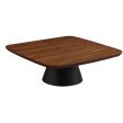 Eason 2-piece Coffee Table Set Walnut And Black For Cheap