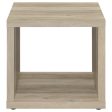 Frisco Square Engineered Wood Side End Table Distressed Pine Supply