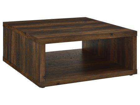 Frisco Square Engineered Wood Coffee Table Dark Pine Cheap