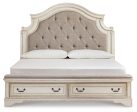 Realyn California King Upholstered Storage Bed Cheap