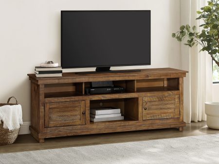 Payne 70-inch Tv Stand Media Console Distressed Brown Supply