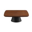 Eason 2-piece Coffee Table Set Walnut And Black For Cheap