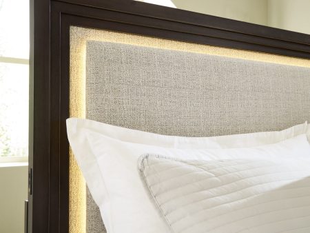 Neymorton Queen Upholstered Panel Headboard For Sale