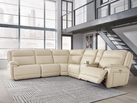 Double Deal 6-Piece Power Reclining Sectional Cheap