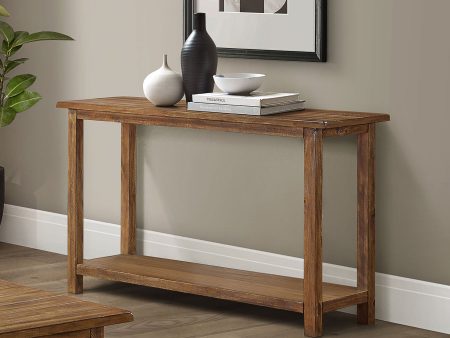 Payne Wood Entryway Sofa Console Table Distressed Brown Online Sale