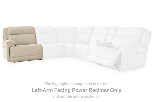 Double Deal Left-Arm Facing Power Recliner Cheap