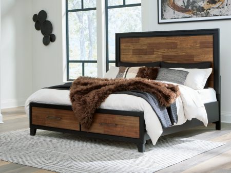 Kraeburn King Panel Storage Bed For Discount