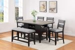 Frey Black Gray Counter Height Dining Set For Cheap