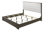 Sharpe Brown Queen Upholstered Panel Bed Supply