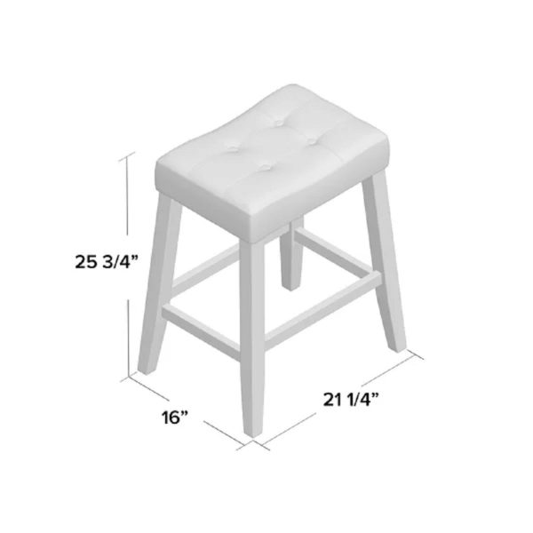 Kent 24  Espresso Saddle Counter Stool, Set of 2 Online now