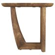 Fletcher Round Solid Mango Wood Accent Side Table Brown Hot on Sale