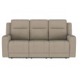 Brentwood Upholstered Motion Reclining Sofa Taupe Online Sale