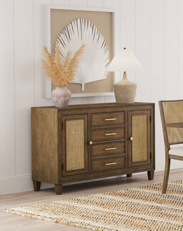 Matisse 4-drawer Sideboard Buffet Cabinet Light Brown Hot on Sale