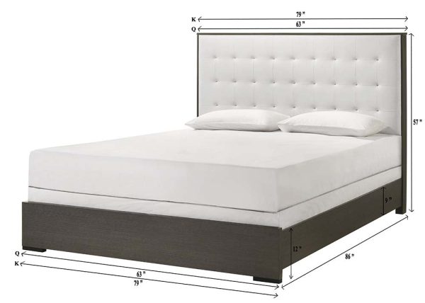 Sharpe Brown Queen Upholstered Panel Bed Supply