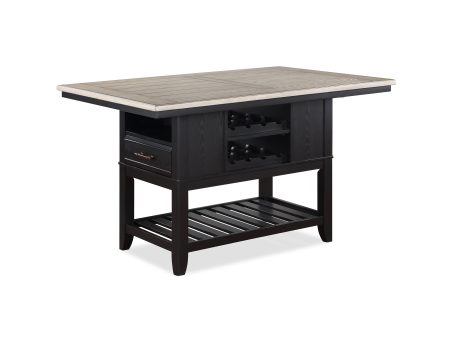 Frey Black Gray Counter Height Table Hot on Sale