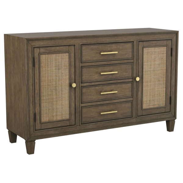 Matisse 4-drawer Sideboard Buffet Cabinet Light Brown Hot on Sale