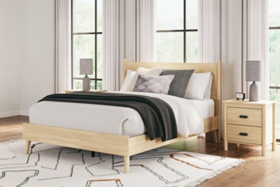 Cabinella Queen Platform Panel Bed Fashion