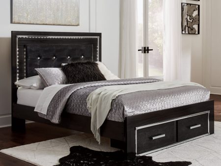 Kaydell Queen Upholstered Panel Bed with Storage Online Sale