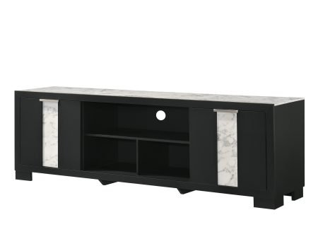 Rangley Black 72  TV Stand For Cheap