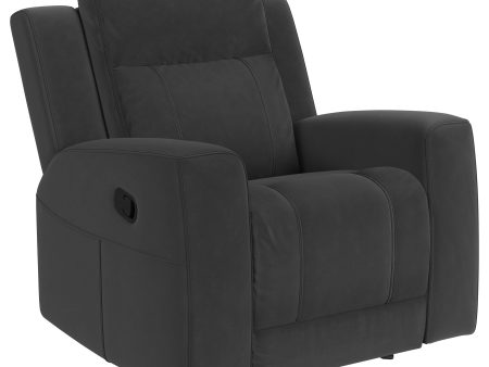 Brentwood Upholstered Recliner Chair Dark Charcoal Sale