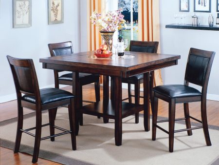 Fulton Espresso Counter Height Dining Set For Discount