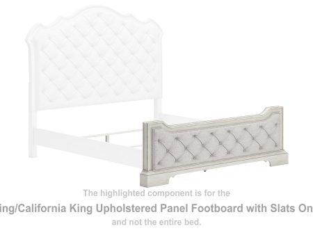 Arlendyne King California King Upholstered Panel Footboard with Slats Online