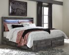 Baystorm King Panel Bed with 6 Storage Drawers Sale