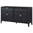 Brookmead 4-door Sideboard Buffet Storage Cabinet Black Online now