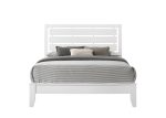 Evan White Queen Panel Bed Cheap