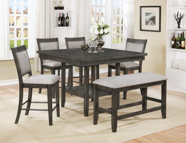 Fulton Gray Counter Height Dining Set Sale