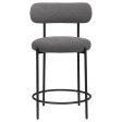 Viola Boucle Upholstered Counter Chair Grey (set Of 2) Online now