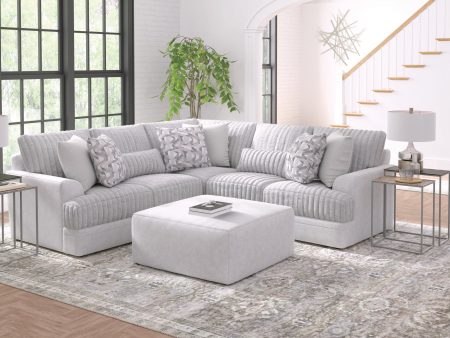 Titan 3 Piece Sectional with Ottoman-Moonstruck For Sale