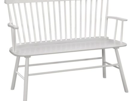 Jerimiah Spindleback White Bench Fashion