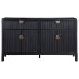 Brookmead 4-door Sideboard Buffet Storage Cabinet Black Online now