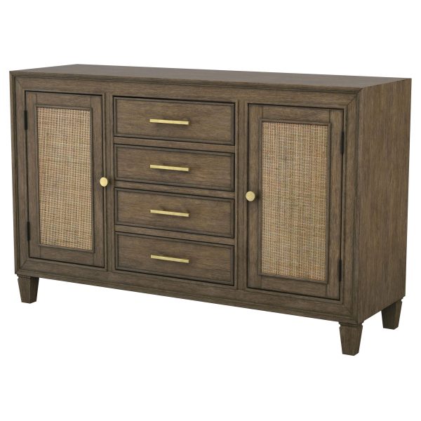 Matisse 4-drawer Sideboard Buffet Cabinet Light Brown Hot on Sale