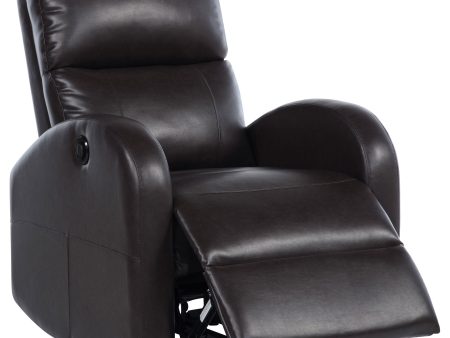 Grant Upholstered Power Recliner Chair Brown For Discount