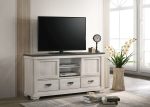 Leighton Cream Brown TV Stand For Cheap