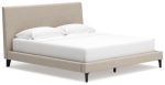 Cielden King Upholstered Bed with Roll Slats Cheap