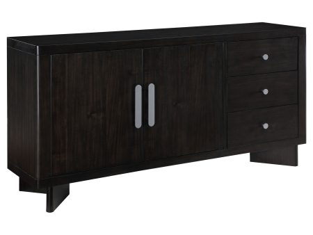 Hathaway 3-drawer Sideboard Buffet Cabinet Acacia Brown Discount