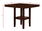 Tahoe Brown 5-Piece Counter Height Dining Set For Sale