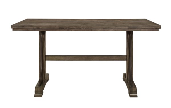 Quincy Grayish Brown Counter Height Table Online Sale