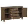 Matisse 4-drawer Sideboard Buffet Cabinet Light Brown Hot on Sale