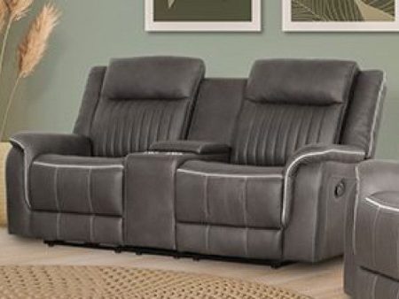 Enzo Dual Reclining Loveseat - Gray Online