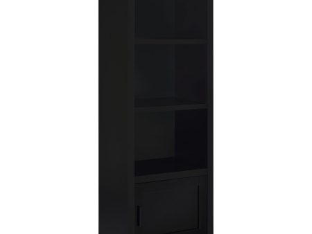 Jupiter 3-shelf Engineered Wood Media Tower Black on Sale