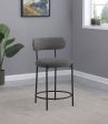 Viola Boucle Upholstered Counter Chair Grey (set Of 2) Online now