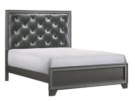 Kaia Gray Queen Panel Bed Fashion