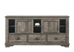 Coralee Gray 63  TV Stand Online Hot Sale